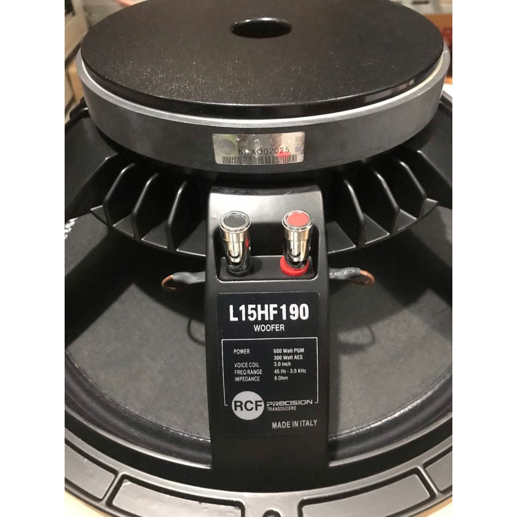 Speaker Komponen RCF 15HF190 15in 15 HF190 15 inchi Grade A Coil 3in 600 Watt Low Mid Rangka Cor RCF
