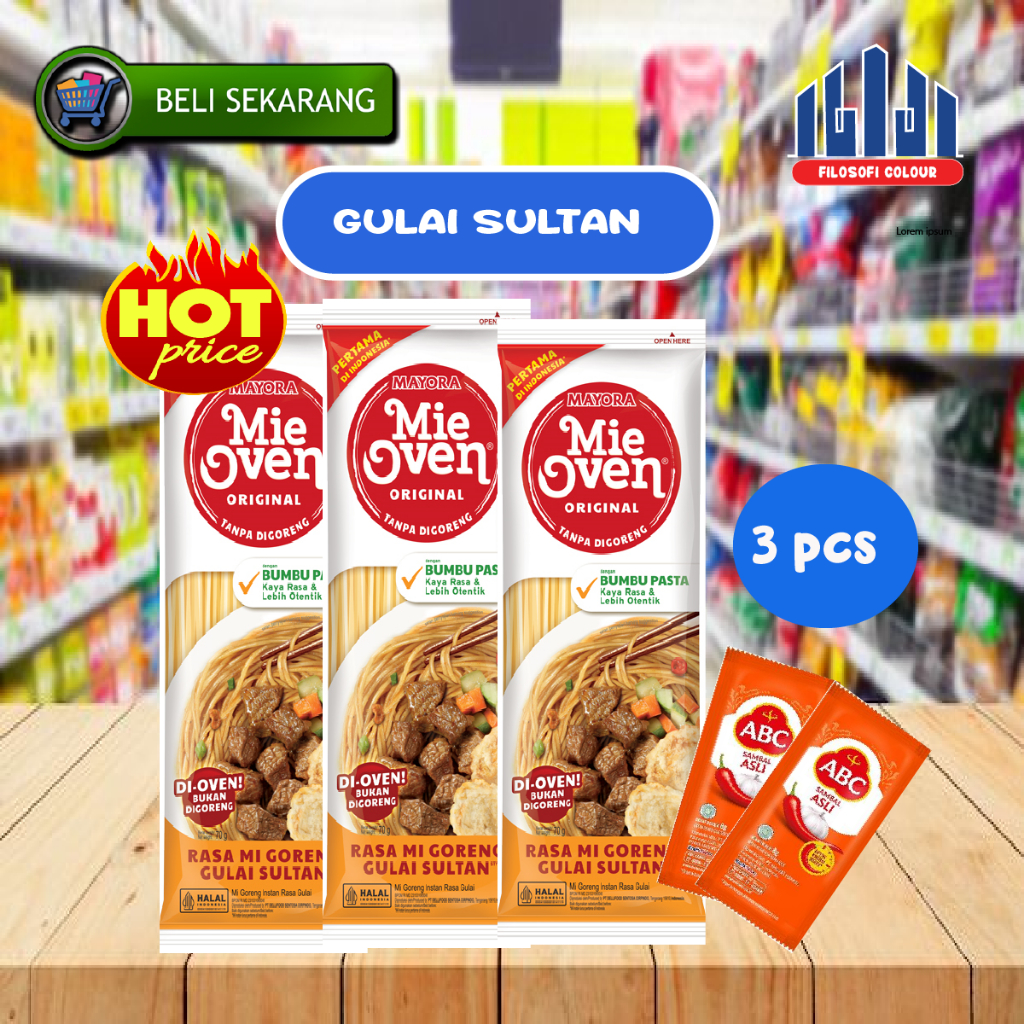 

Mie Oven Mi Instan Kuah Iga Sapi gulai sultan mie goreng bawang all varian