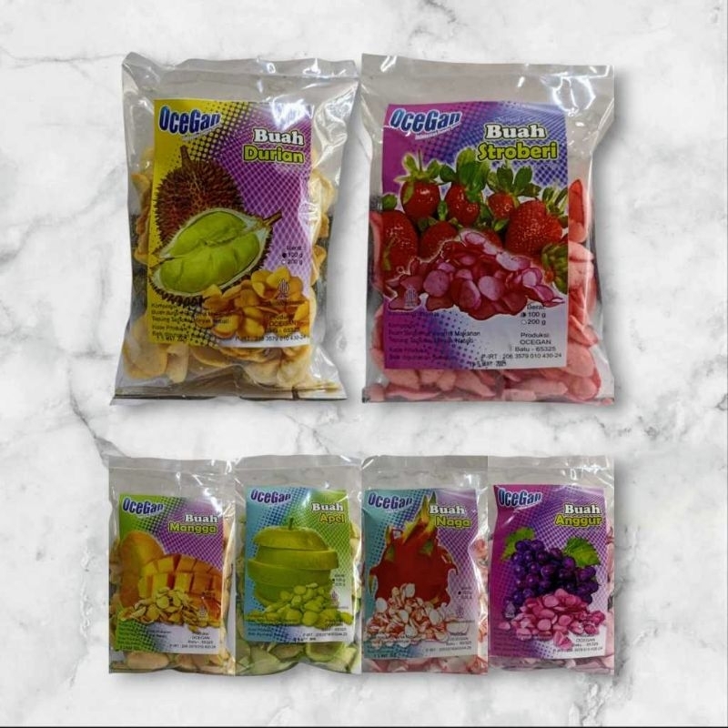 

Aneka kerupuk buah khas malang netto 100gr