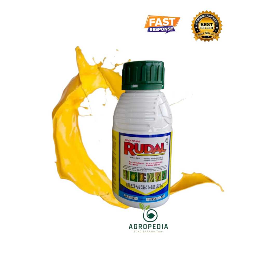 Insektisida Rudal  25 EC @500ml - MEMBASMI ulat grayak, penghisap daun, penggulung daun, pengisap po