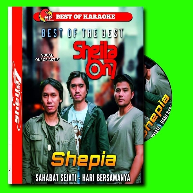 KASET VCD LAGU SHEILA ON 7 - KASET LAGU SHEILA ON SEVEN - BISA BUAT KARAOKE - VOCAL ON OFF AKTIF - L