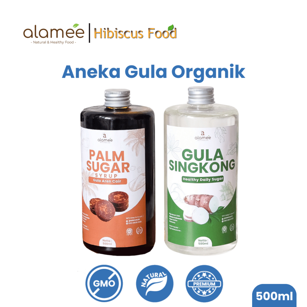 

ALAMEE Gula Aren Cair Singkong Ketela Palm Sugar Cair Organic Organik Pure Murni Sirup Pemanis 500ml dutchi farm Dutchi Farm