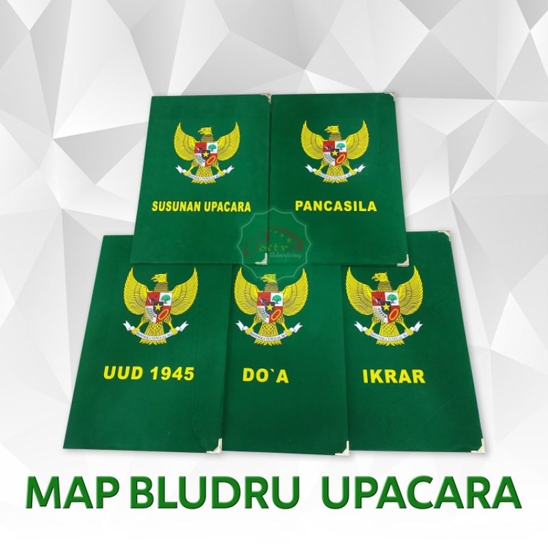 

Map Bludru Text Upacara | Map Kantor | Map Sekolah 1 Set ( Isi 5 Pcs ) Warna Hijau Ukuran F4