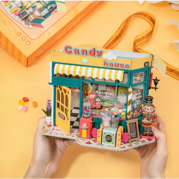 Rolife Rainbow Candy House DG158 - Miniatur DIY Toko Permen (DISKON 6% Shopee Video)