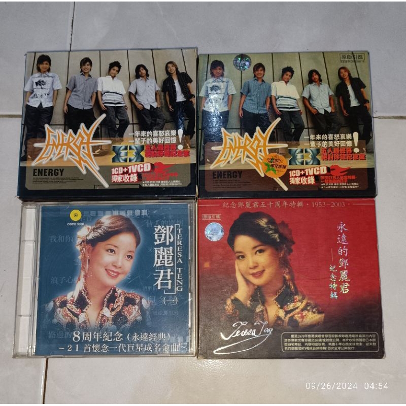 cd & vcd Mandarin ENERGY (Double Case) / ENERGY (Single Case) / TERESA TENG-8 Zhou Nian Ji Nian / TE