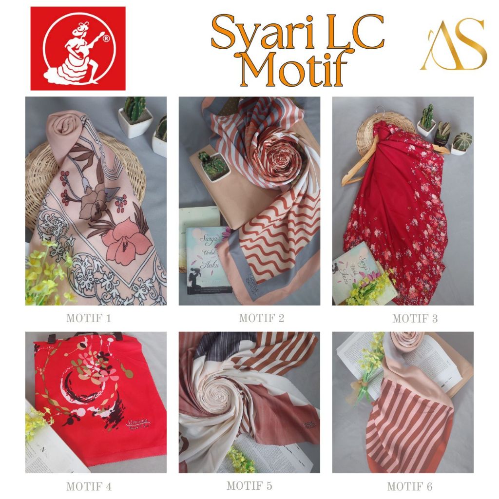 UMAMA SQUARE HIJAB SEGIEMPAT JUMBO VOAL MIRACLE SYARI (LC) MOTIF UKURAN 130X130 CM  / KERUDUNG UMAMA