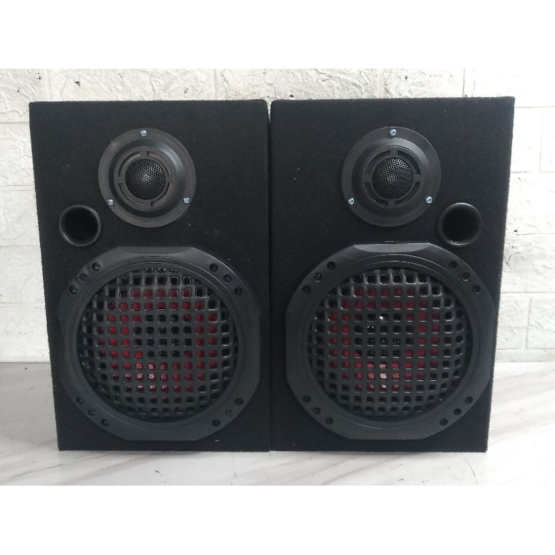 Speaker Pasif 6 Inch Wofer Bass & Twiter ( 1Shet Kanan Kiri / 2Pcs + Kabel )