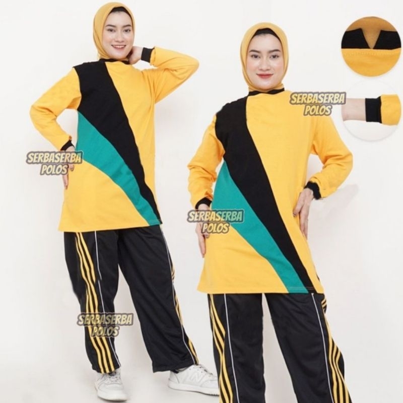 Setelan baju Olahraga Muslimah // setelan olahraga muslimah