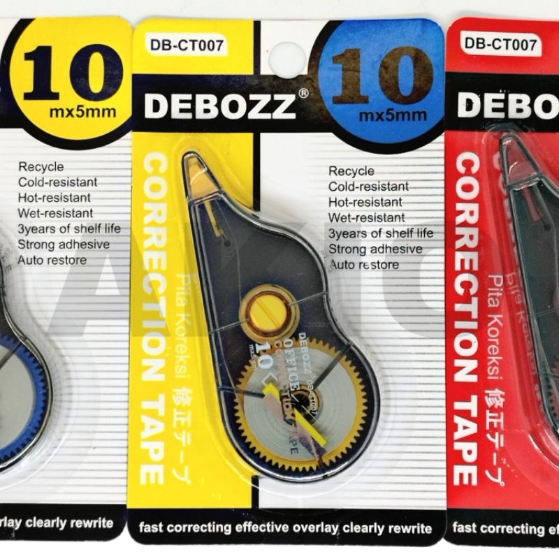 

Tipex Kertas Roll DEBOZZ DB-CT007 10 M Correction Tape Murah Aesthetic