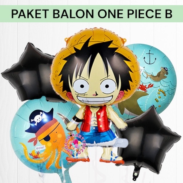 Paket Balon ONE PIECE B / Dekorasi Ulang Tahun One Piece