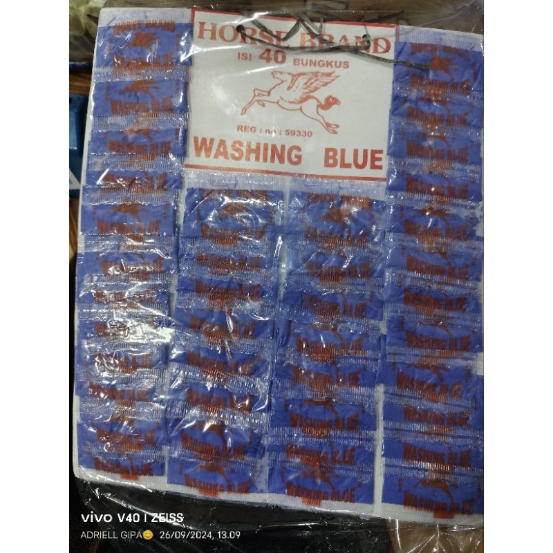 Blau shaset / Blau cuci / Blau bubuk shaset washing Blue 10 renteng