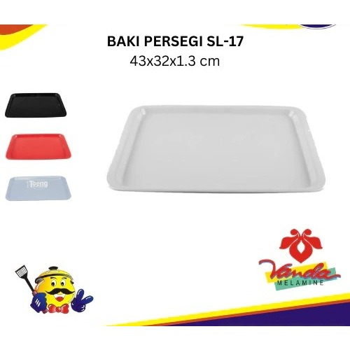 NAMPAN SAJI / BAKI SL-17 inch POLOS VANDA MELAMINE