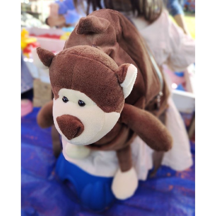 Kejutan Besar  tas sekolah anak boneka muat buku tulistas monyet