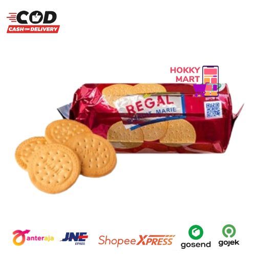 

[ HOKKY ] Biskuit Marie Regal 120gr Biscuit Marie Regal Rasa Susu Snack Cemilan Halal