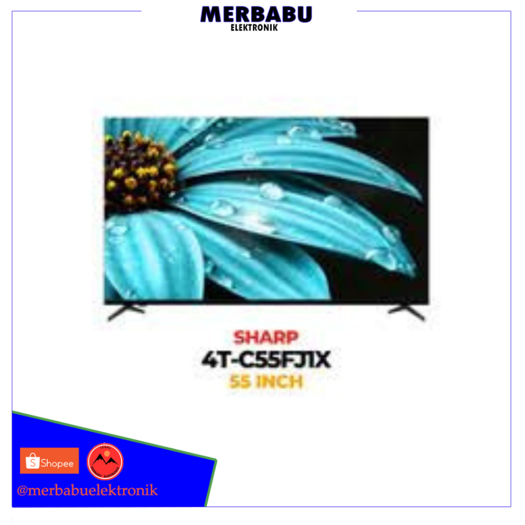 SHARP 55FJIX GOOGLE TV UHD 55 INCH FJ SERIES GARANSI RESMI SHARP