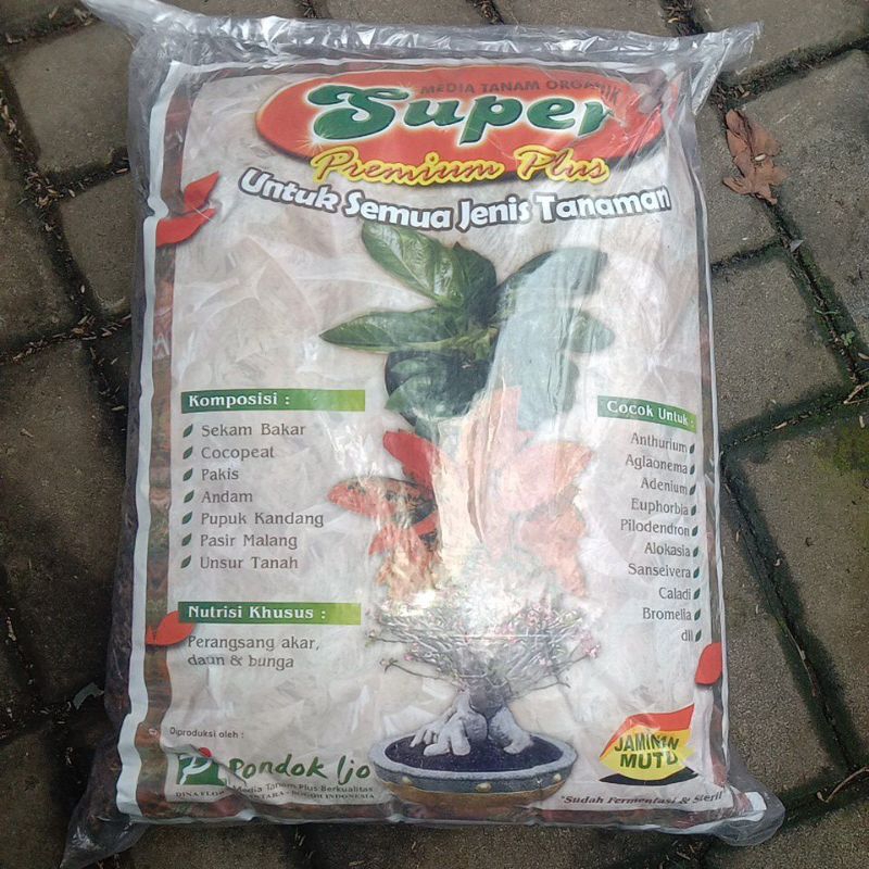 MEDIA TANAM ORGANIK SUPER PREMIUM PLUS/ MEDIA UNTUK SEMUA JENIS TANAMAN AGLONEMA DAN LAIN-LAIN