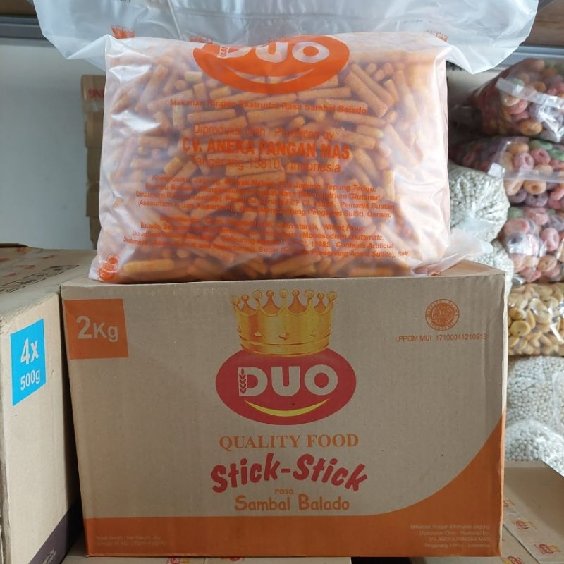 

STIK DUO RASA BALADO 1 DUS ISI 2KG