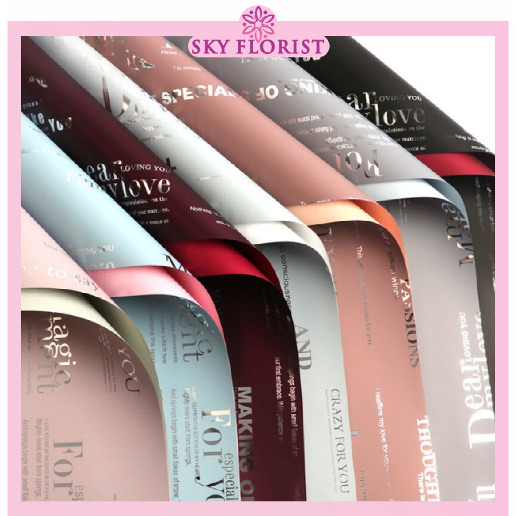 

Kertas Buket BiColor Dua Warna Cellophane Flower Wrapping Waterproof Ecer Lembaran KB6017