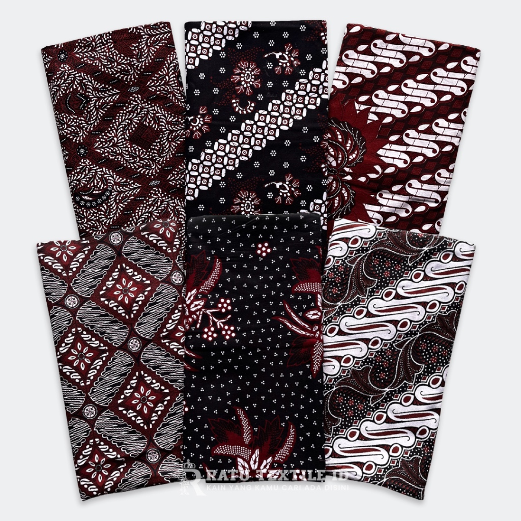 Kain Jarik Batik Hitam Putih Solo Katun Primisima Halus