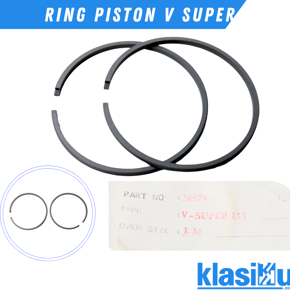 Ring Piston Seher Vespa Super 150 Oversize 1M