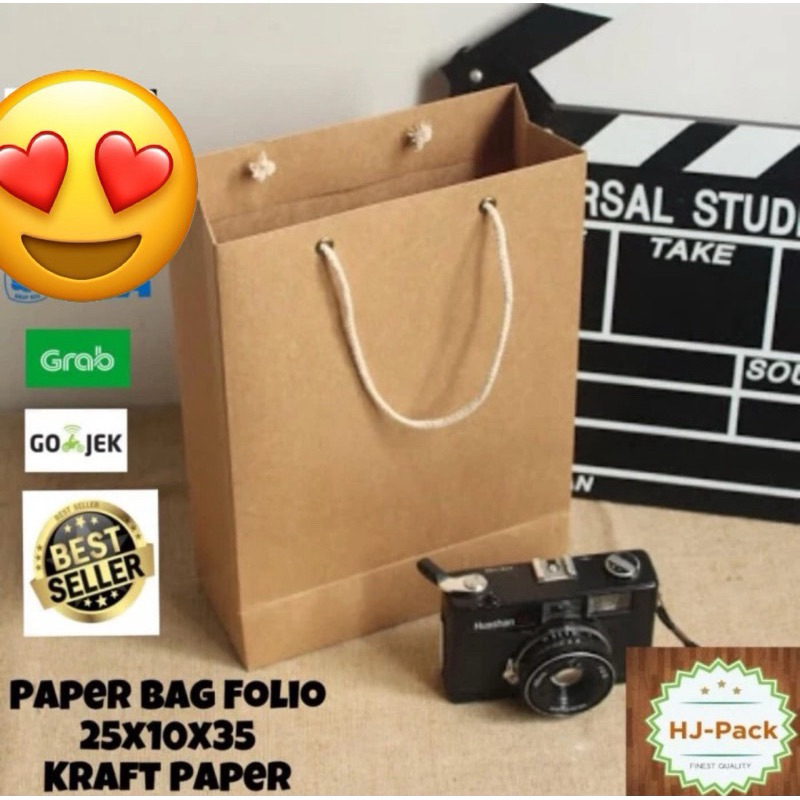 

MINIMAL ORDER 12PCS DAN KELIPATAN!!! 12PCS TIDAK BISA 20 40 50 !!! Paperbag polos coklat ukuran 25x10x35 paperbag