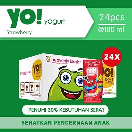 

Yogurt Heavenly Blush YO! Strawberry Broccoli [24 x 180 ml]