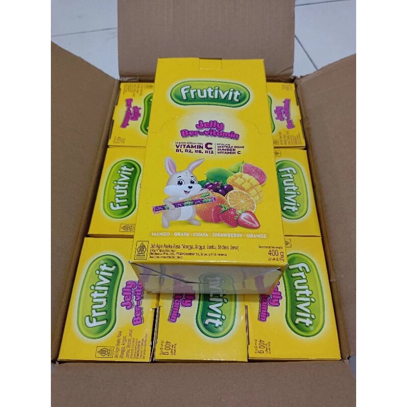 

Frutivit Jelly Stick Ber-Vitamin - ( HARGA 1 DUS ISI 9 BOX )