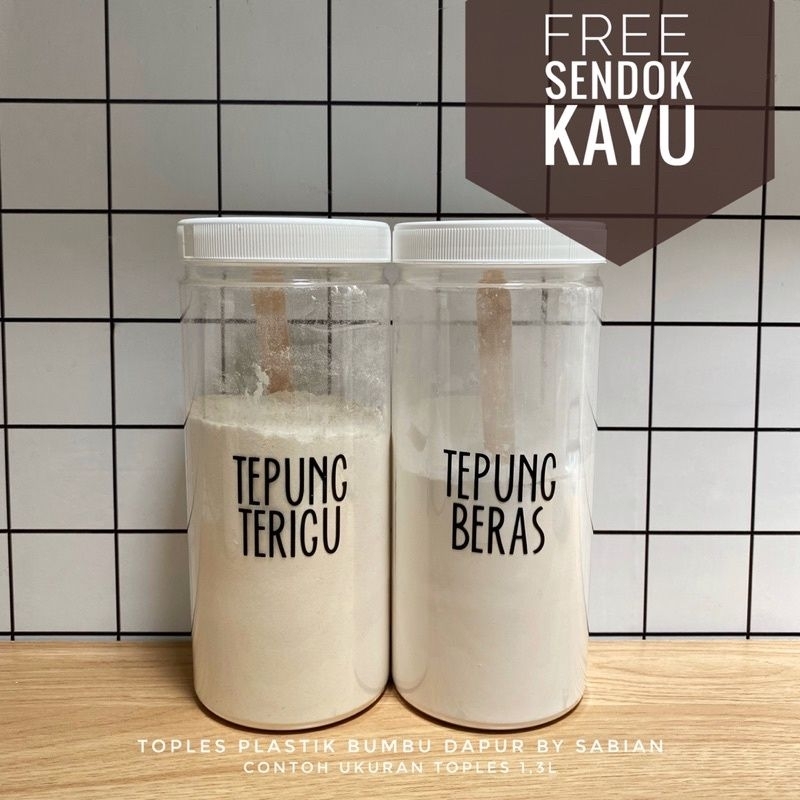 Toples Plastik Bumbu Dapur / Toples Bumbu / Toples Dapur Toples Kue Tempat Bumbu
