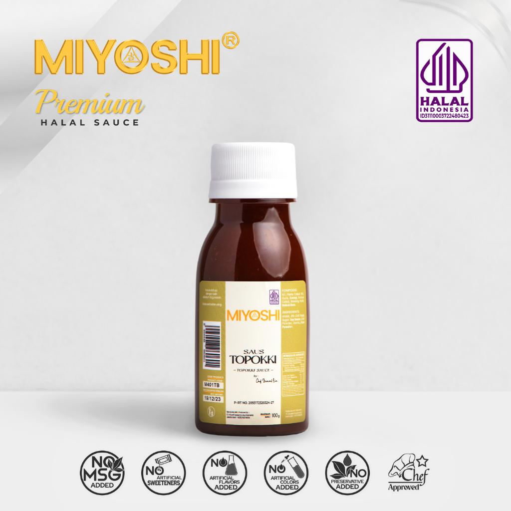 

Miyoshi Saus Korea Topokki Sauce 100g - Tanpa penguat rasa tambahan - Saos Korea / Saus Masak Instan Quick cook Halal - Bumbu Instan