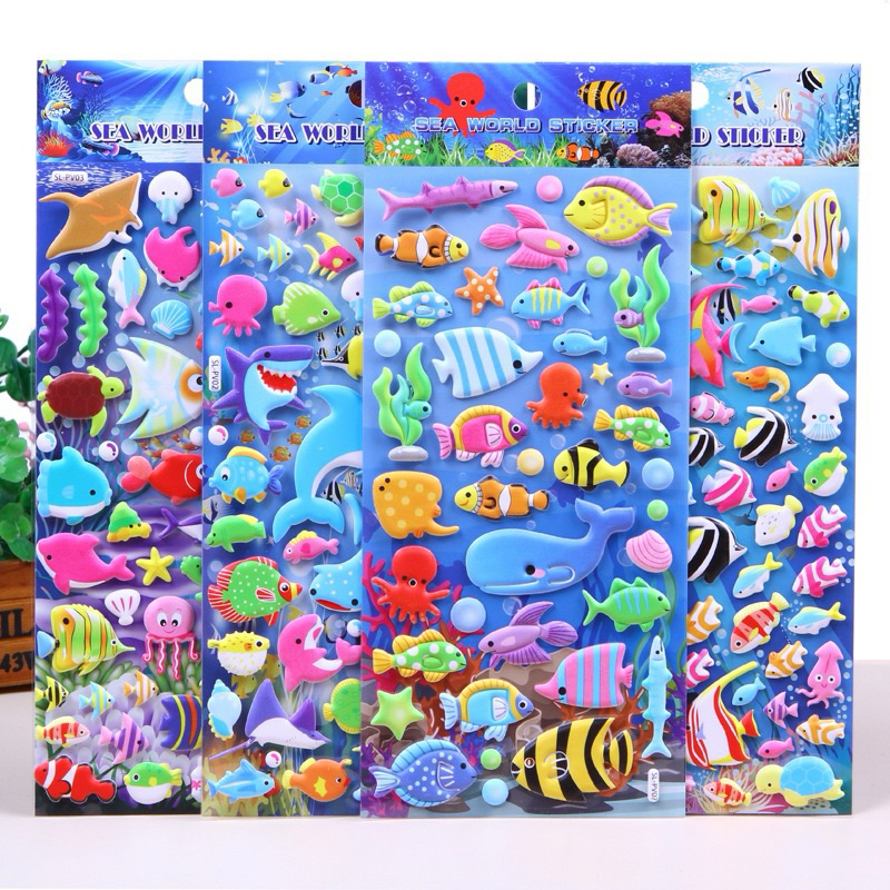 

Stiker Timbul Lucu Anak Motif Sea World Ikan