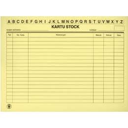 

Gramedia Barang - SL Kartu Stok Horizontal A5