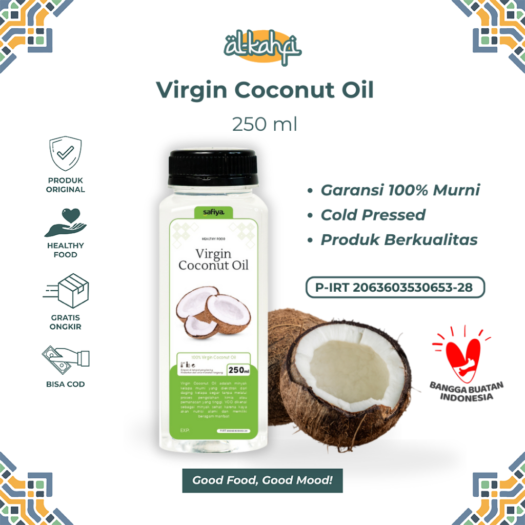 

VCO | Virgin Coconut Oil 250 ml Safiya – Minyak kelapa Murni