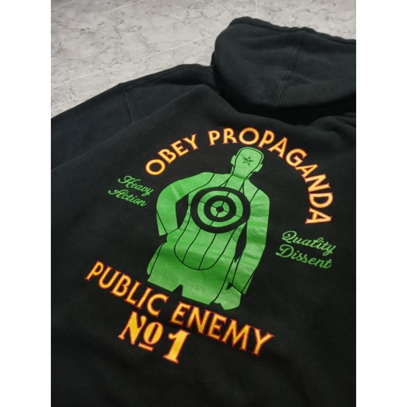 Hoodie Obey x Public enemy