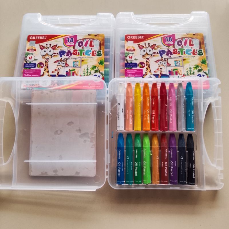 

HJK Crayon Oil Pastel Greebel 18 Warna ( Set ) [ Original ]