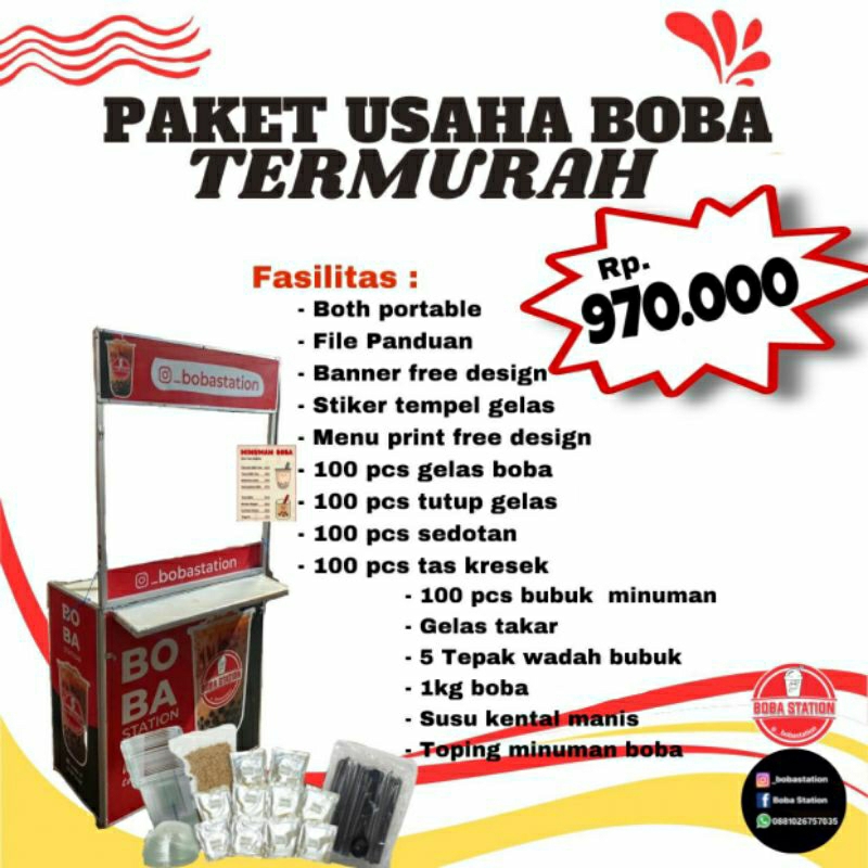 

PAKET USAHA MINUMAN BOBA TERMURAH