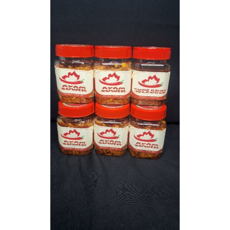 

sambal ayam suwir jeleugur 150 Gr