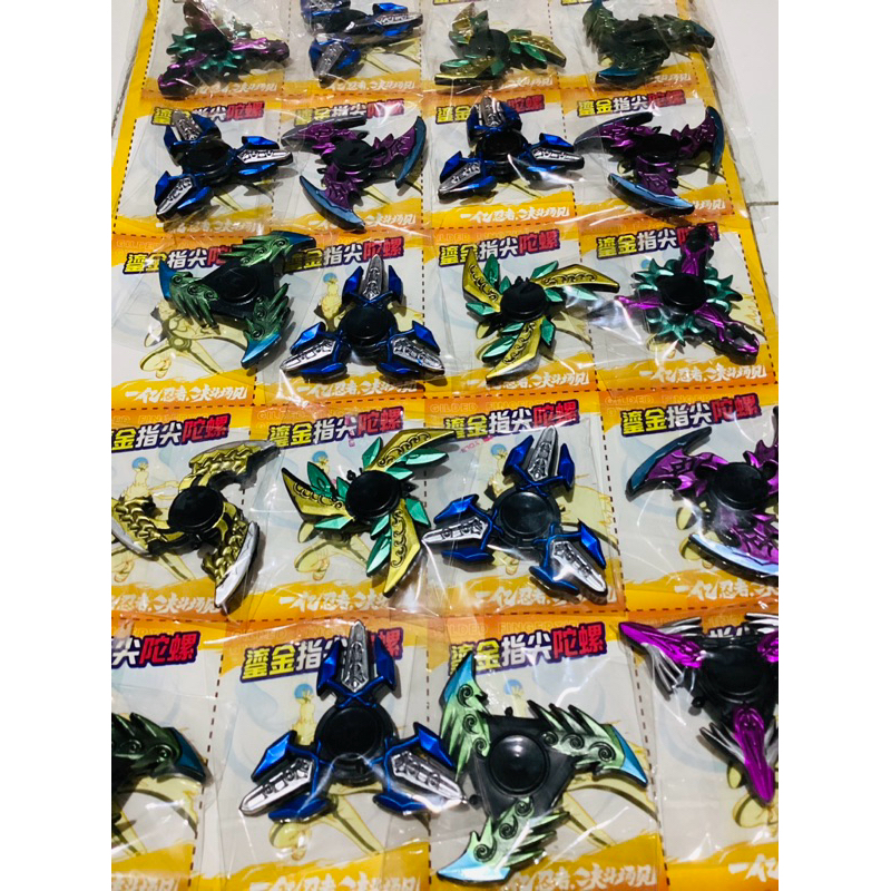 spinner Naruto isi 20pcs,mainan spinner Naruto,Spinner robot finger top metalik 16pcs