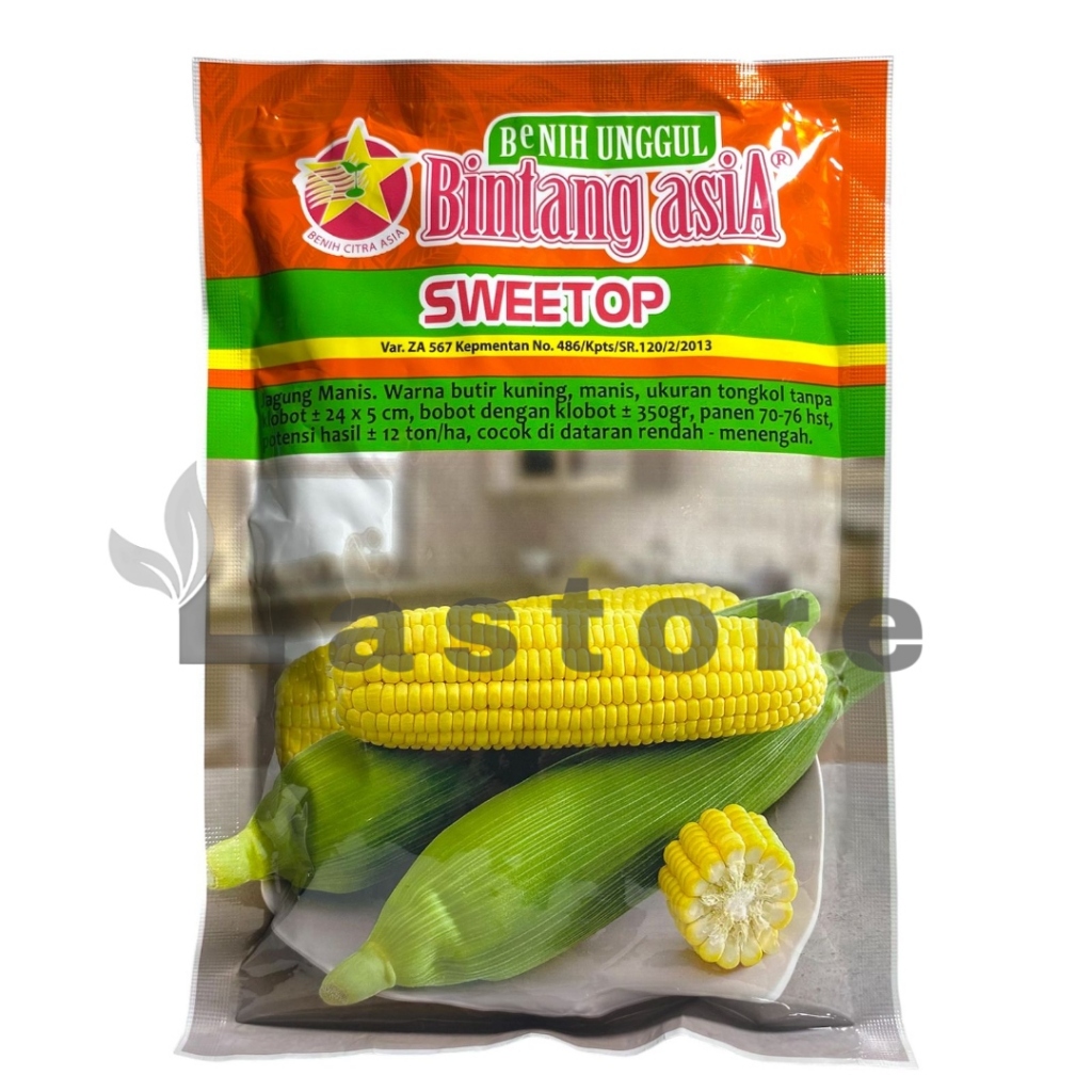 Benih Jagung Manis SWEETOP Isi 250 Gram Benih Bintang Asia