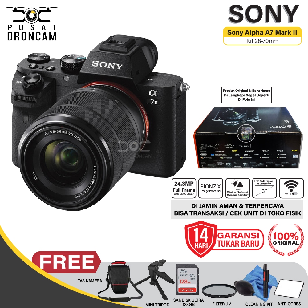 SONY ALPHA A7 II KIT 28-70MM - ALPHA 7 MARK II - A7II - A7 MARK 2 KIT