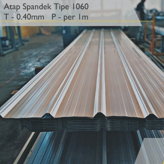 Atap Spandek 0.40 mm Galvalum Zincalum SUPRADEK 0.40 1060 bjls /mtr