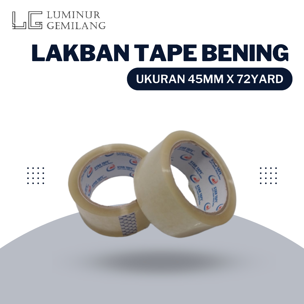 

Lakban Bening 45MM x 72Yard
