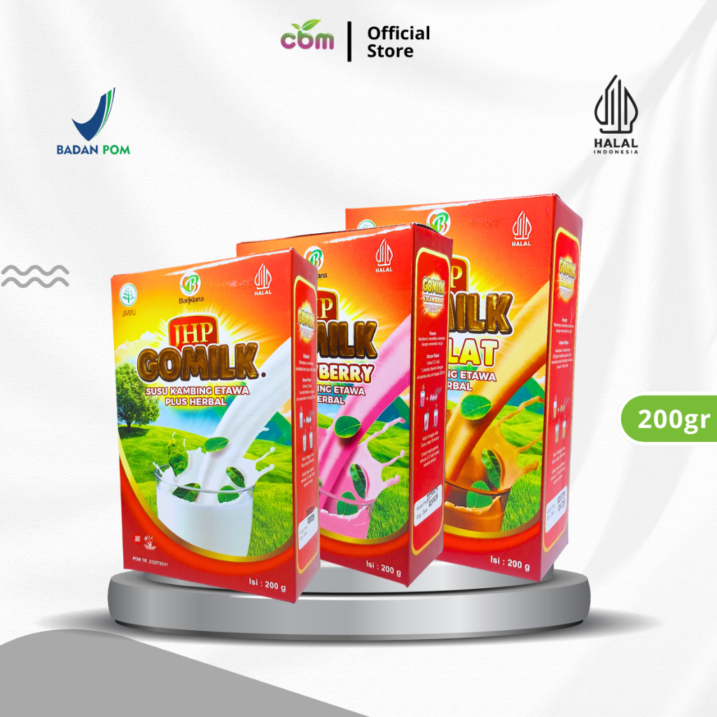 

Paket 11 Box GOMILK Susu Kambing Etawa Plus Herbal Original 200 Gram