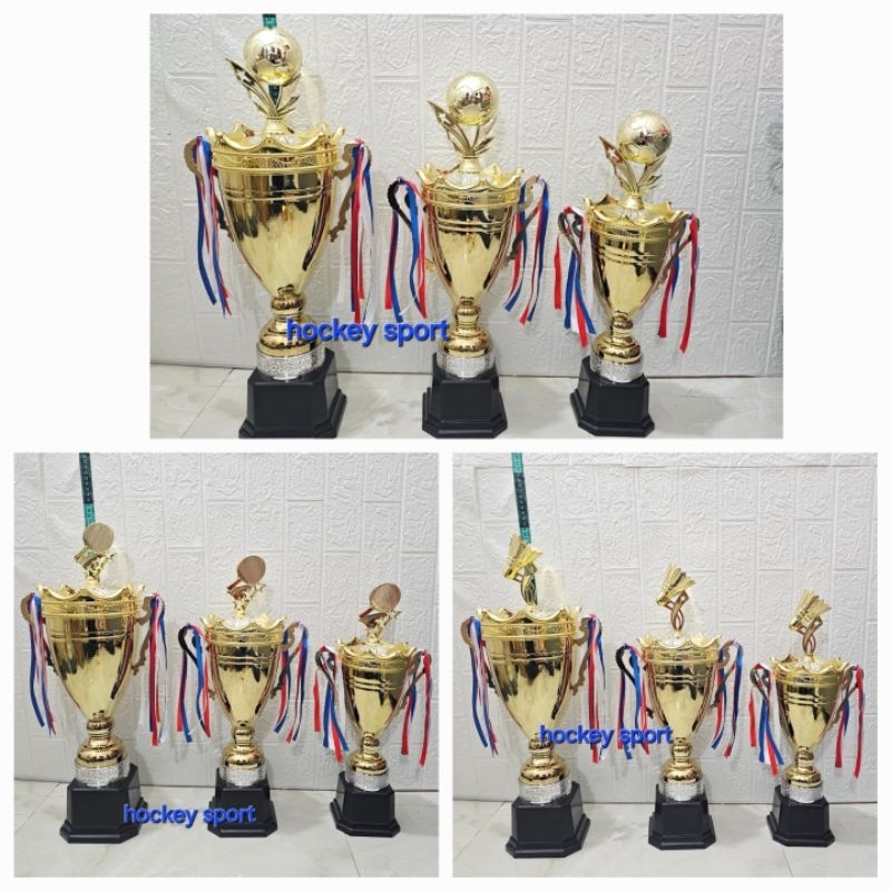 Trophy Sepak Bola, Trophy Shuttlecoxk, Trophy Tenis Meja, trophy Bilirad, Bola Basket, Mic Musik Tro