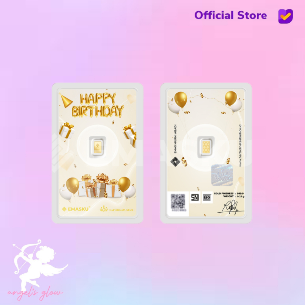 Micro Gold Logam Mulia Emasku Birthday Series 0.25 GRAM