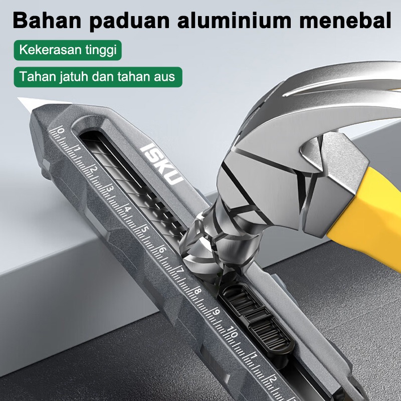 

RB ISKU Pisau Cutter multifungsi paduan aluminium/Knife Cutter Knife Auto Lock Cutter SK5