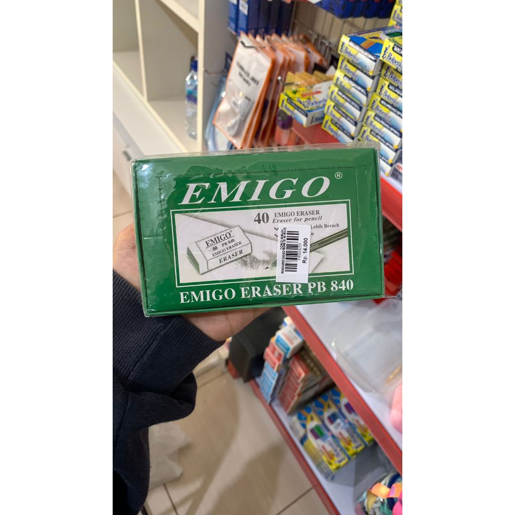 

penghapus emigo pb 840 isi 40 white / emogo eraser