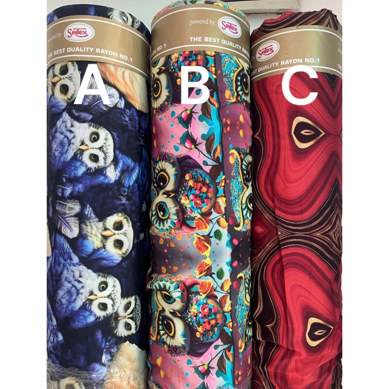 Kain Katun Rayon Motif | Katun Rayon Viscose Premium | Katun Rayon Meteran