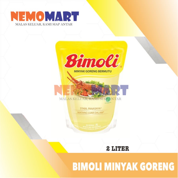 

MINYAK GORENG BIMOLI POUCH REFILL 2 L LTR LITER REFIL 2L 2LTR