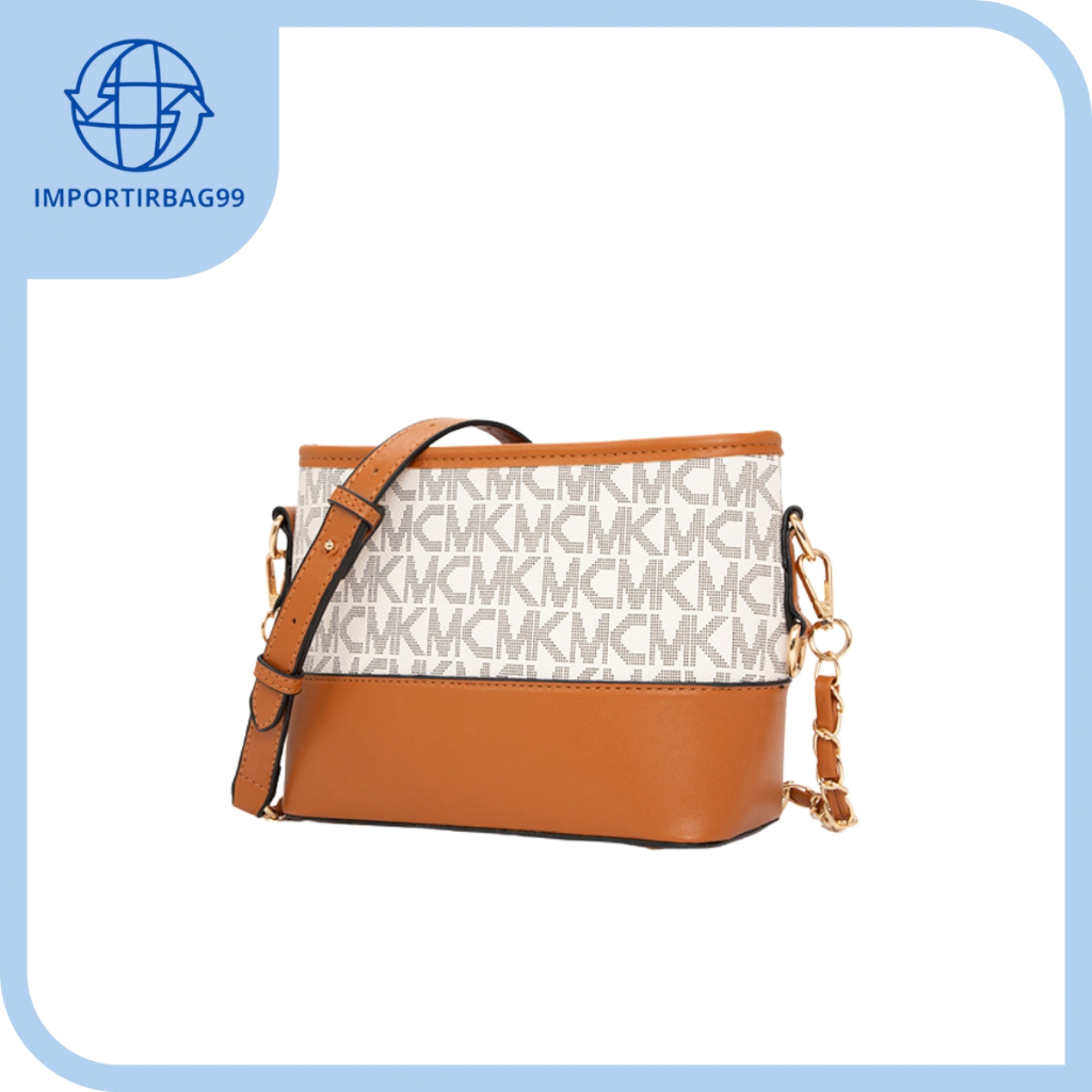 Tas Selempang Wanita Kulit Motif Tas Bahu Make Up Tali Rantai Pesta Kondangan Korean Style Monogram 