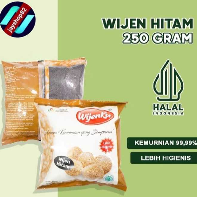 

Biji Wijen HITAM 250 gr India / Wijenku Black Sesame / Super Premium